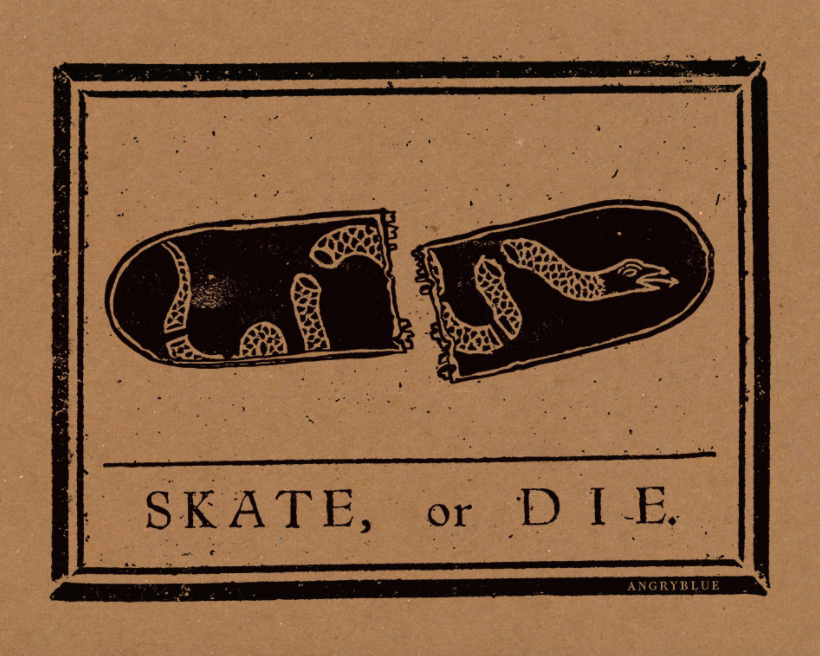 Skate or Die Print by AngryBlue