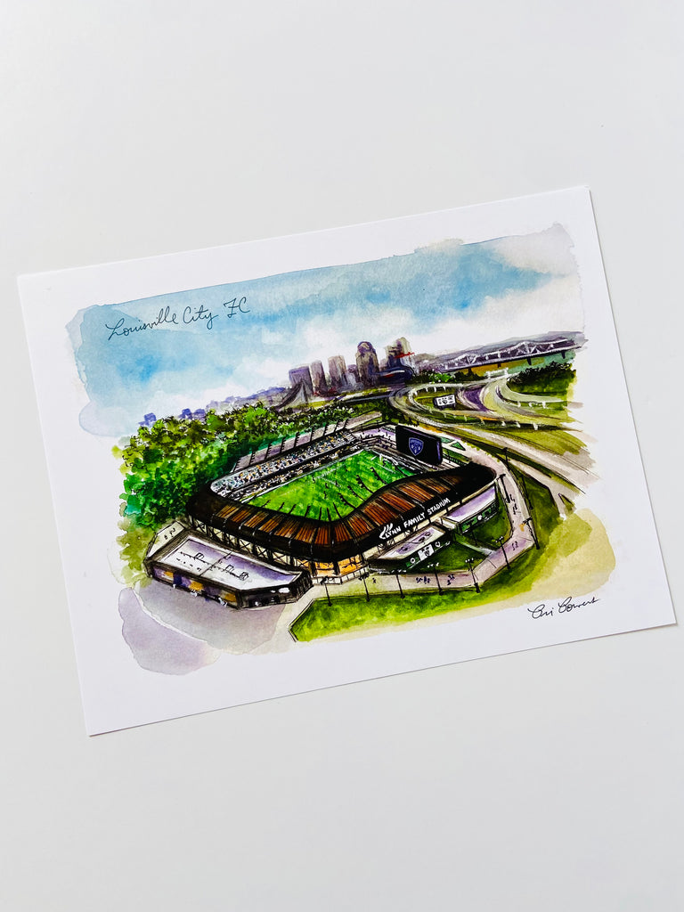 Louisville Soccer Field Print by Bri Bowers